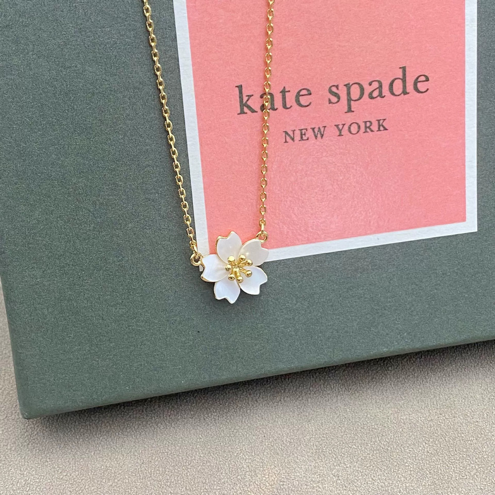 kate spade Natural Shell Flower Necklace